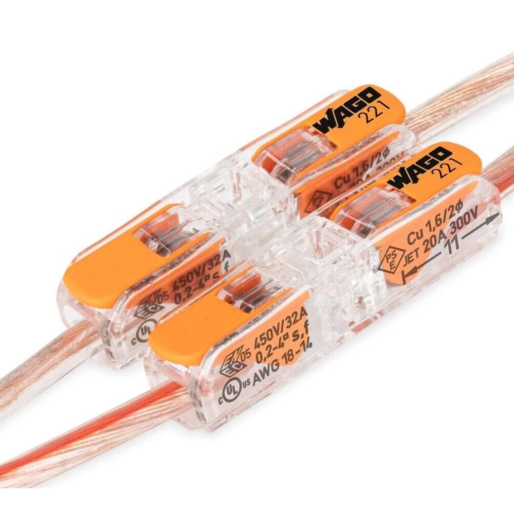 うっが WAGO 221-2411 Wire Connectors, Lever Nuts Connector